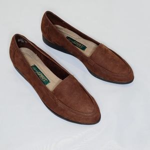 Easy Spirit Brown Leather Loafers